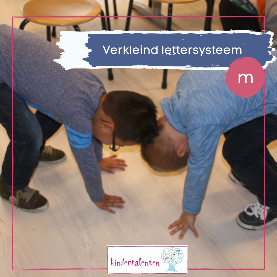 verkleind lettersysteem – m