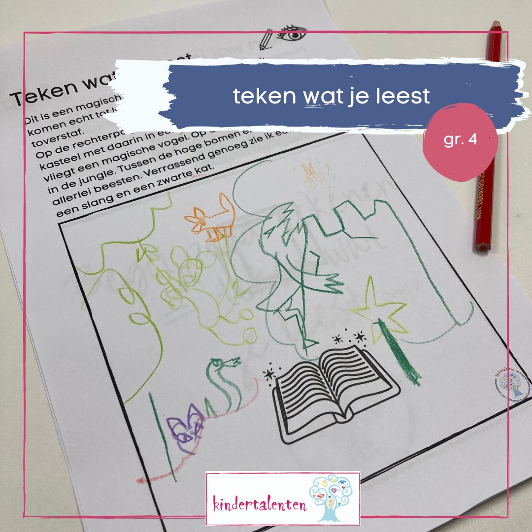 Begrijpend lezen anders aanpakken met – Teken wat je leest (E4 leesniveau)