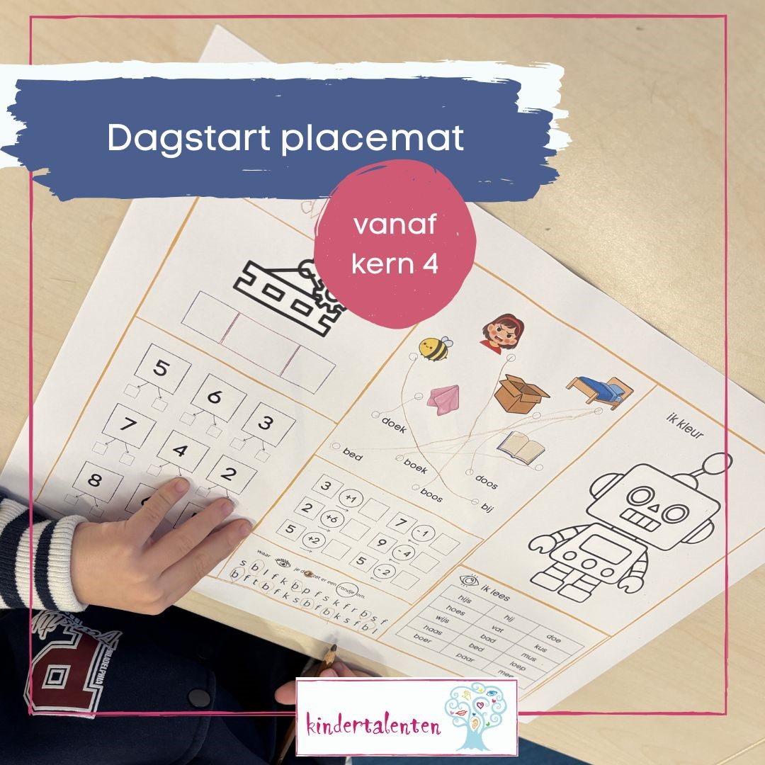 Dagstart placemat vanaf kern 4