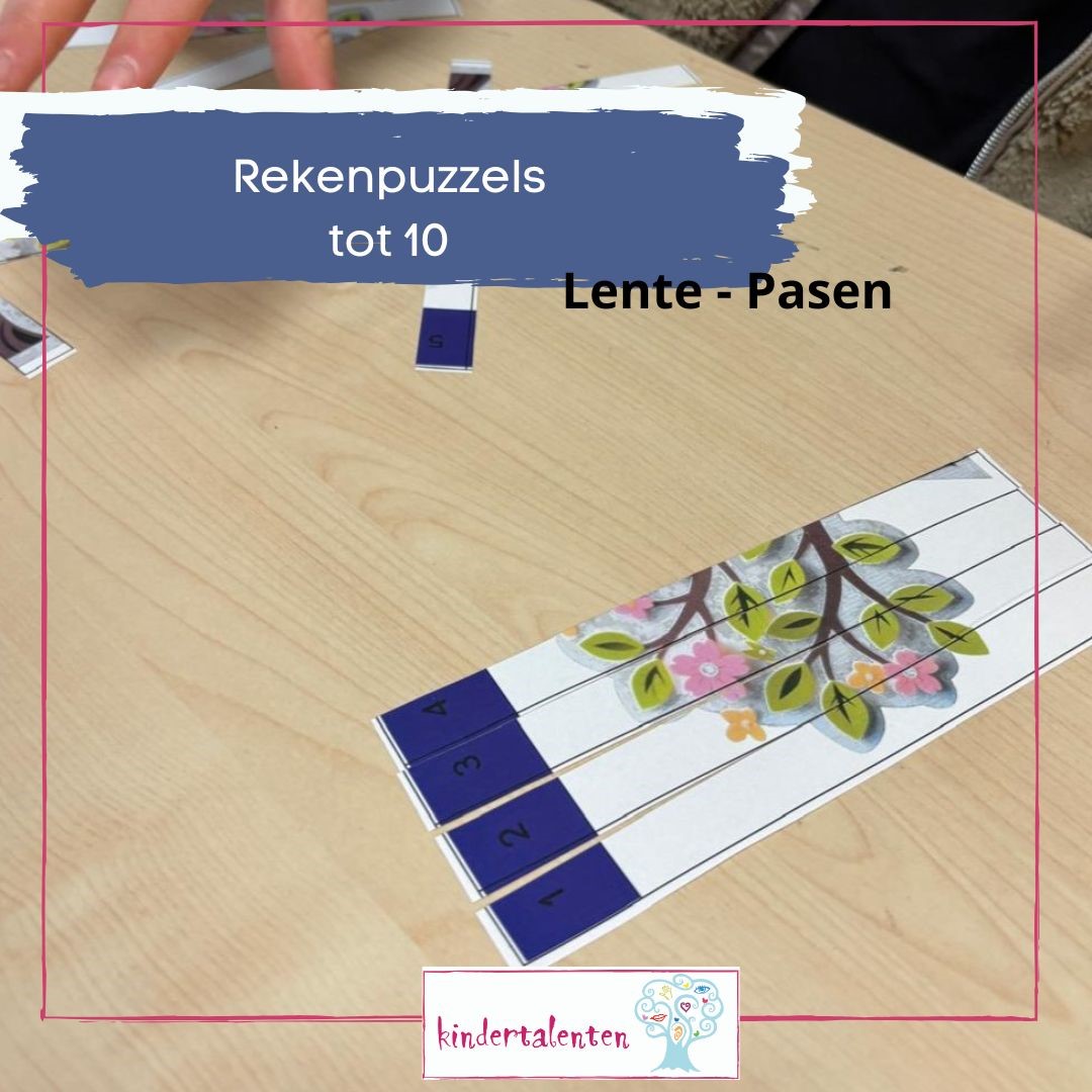 Rekenpuzzels (tot 10) met impact – Lente en Pasen